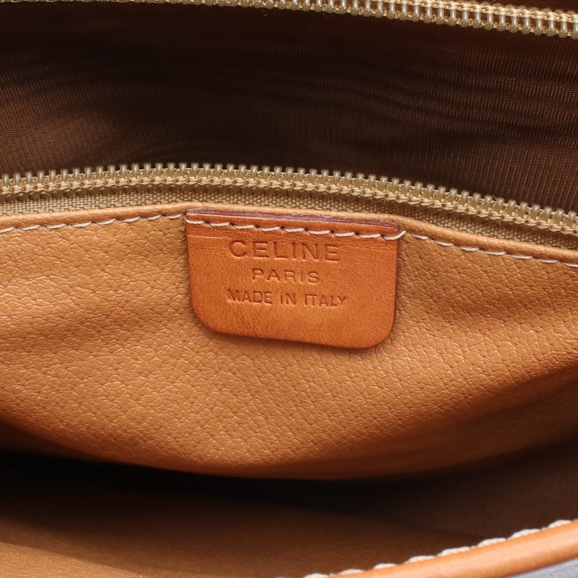 マカダム ショルダーバッグ トートバッグ PVC レザー ダークブラウン ブラウン セリーヌ バッグ CELINE