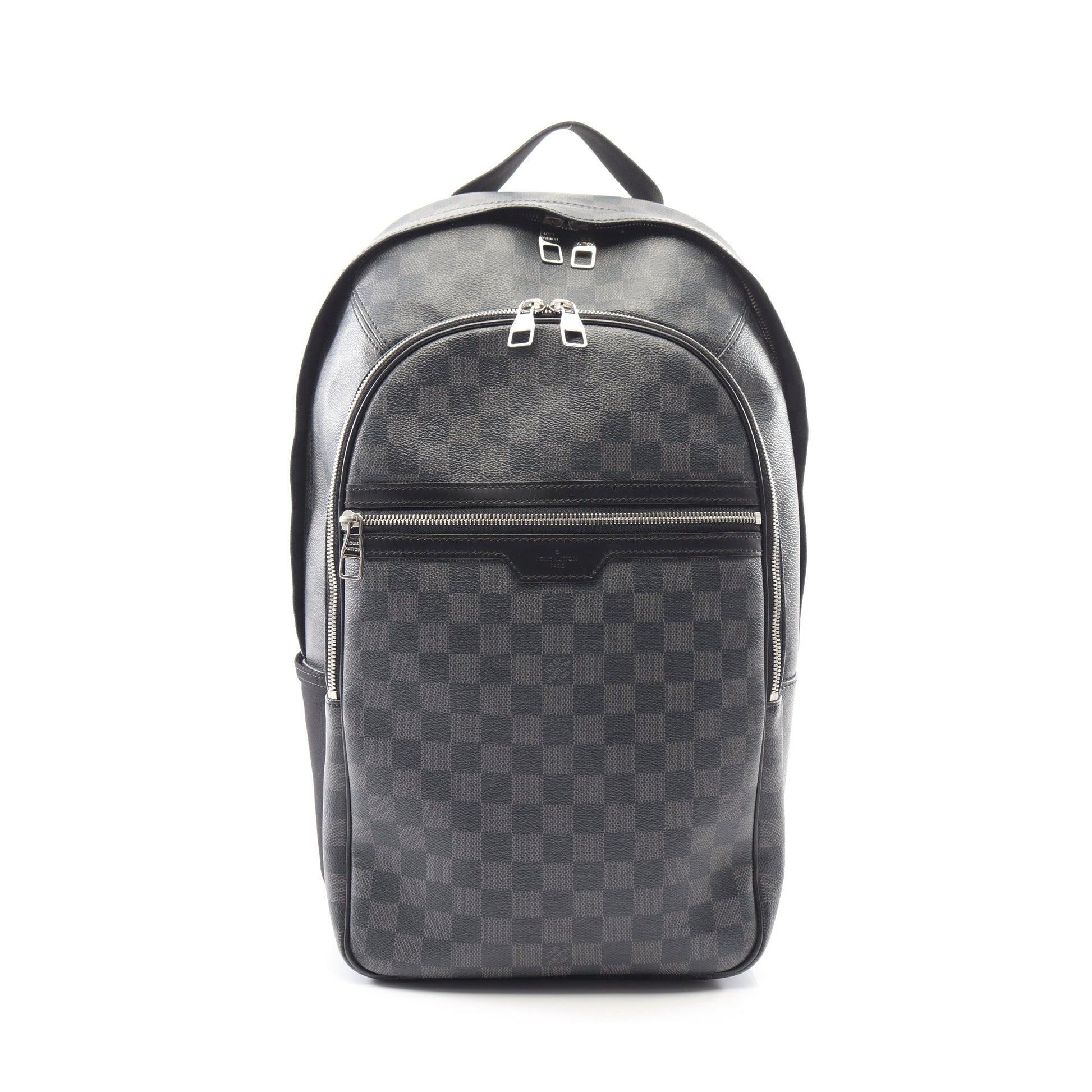 ミカエル ダミエグラフィット バックパック リュックサック PVC レザー ブラック ルイヴィトン バッグ LOUIS VUITTON