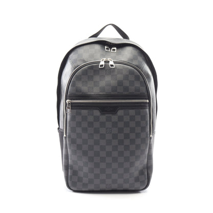 ミカエル ダミエグラフィット バックパック リュックサック PVC レザー ブラック ルイヴィトン バッグ LOUIS VUITTON