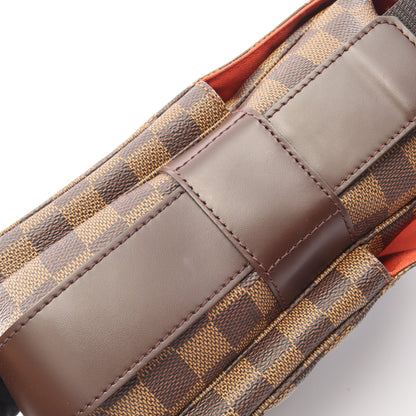 ナヴィグリオ ダミエエベヌ ショルダーバッグ PVC レザー ブラウン ルイヴィトン バッグ LOUIS VUITTON