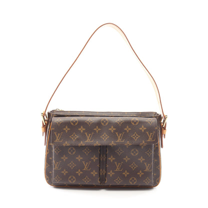 ヴィバシテGM モノグラム ショルダーバッグ PVC レザー ブラウン ルイヴィトン バッグ LOUIS VUITTON