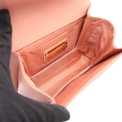 ポシェット ヴァラ リボン チェーンショルダーバッグ レザー ピンク サルヴァトーレフェラガモ バッグ Salvatore Ferragamo
