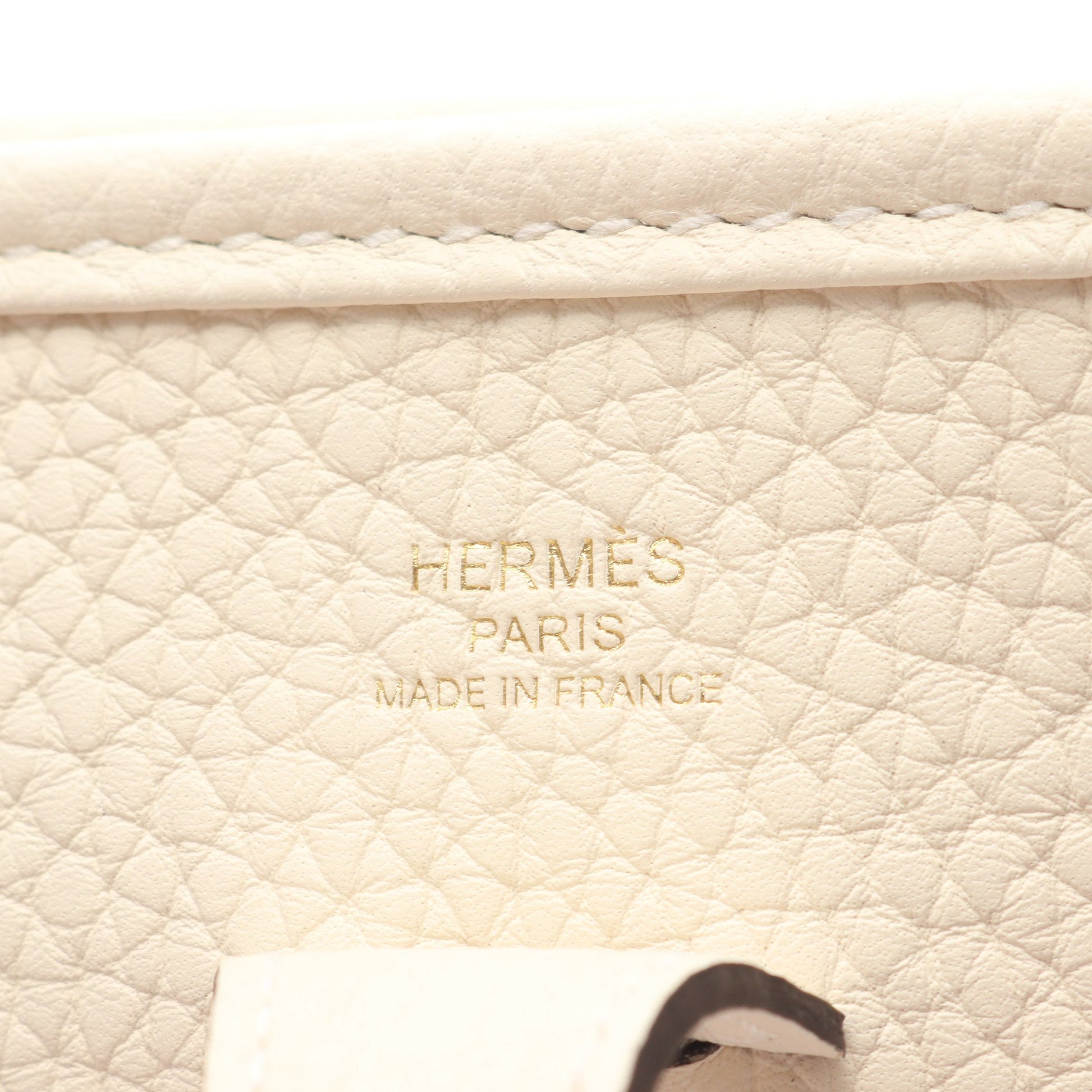 エヴリン23 クレーム ショルダーバッグ トリヨンクレマンス アイボリー ゴールド金具 G刻印 エルメス バッグ HERMES