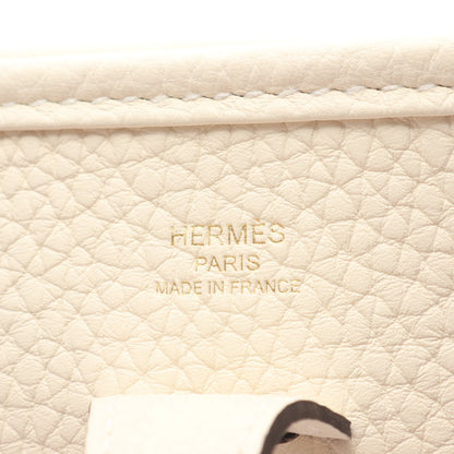 エヴリン23 クレーム ショルダーバッグ トリヨンクレマンス アイボリー ゴールド金具 G刻印 エルメス バッグ HERMES