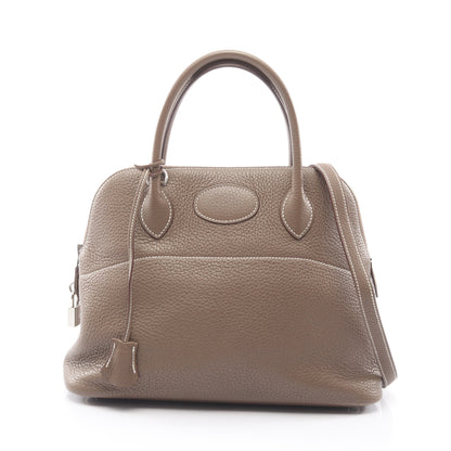 ボリード31 エトゥープ 2WAY ハンドバッグ トリヨンクレマンス グレーブラウン シルバー金具 A刻印 エルメス バッグ HERMES