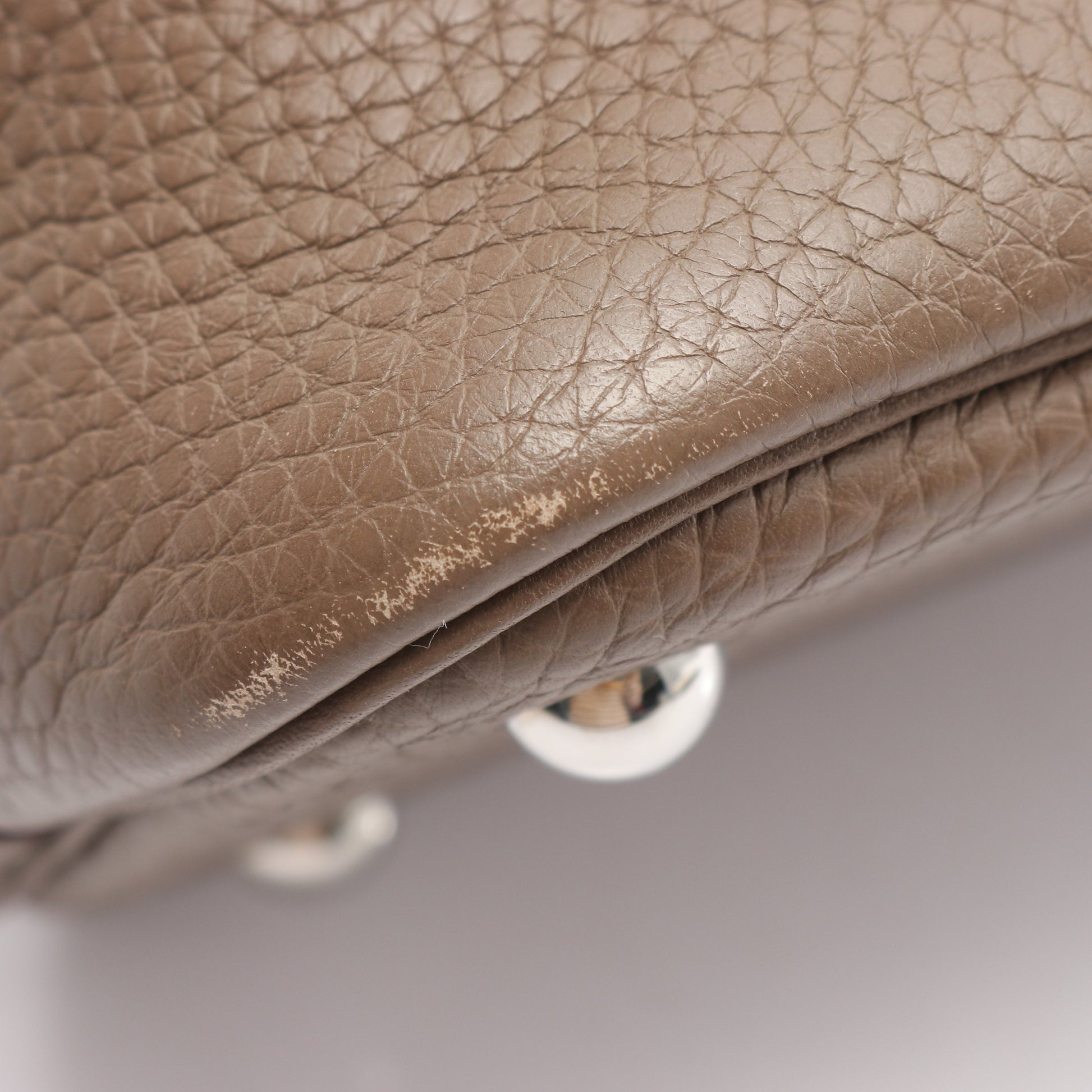 ボリード31 エトゥープ 2WAY ハンドバッグ トリヨンクレマンス グレーブラウン シルバー金具 A刻印 エルメス バッグ HERMES