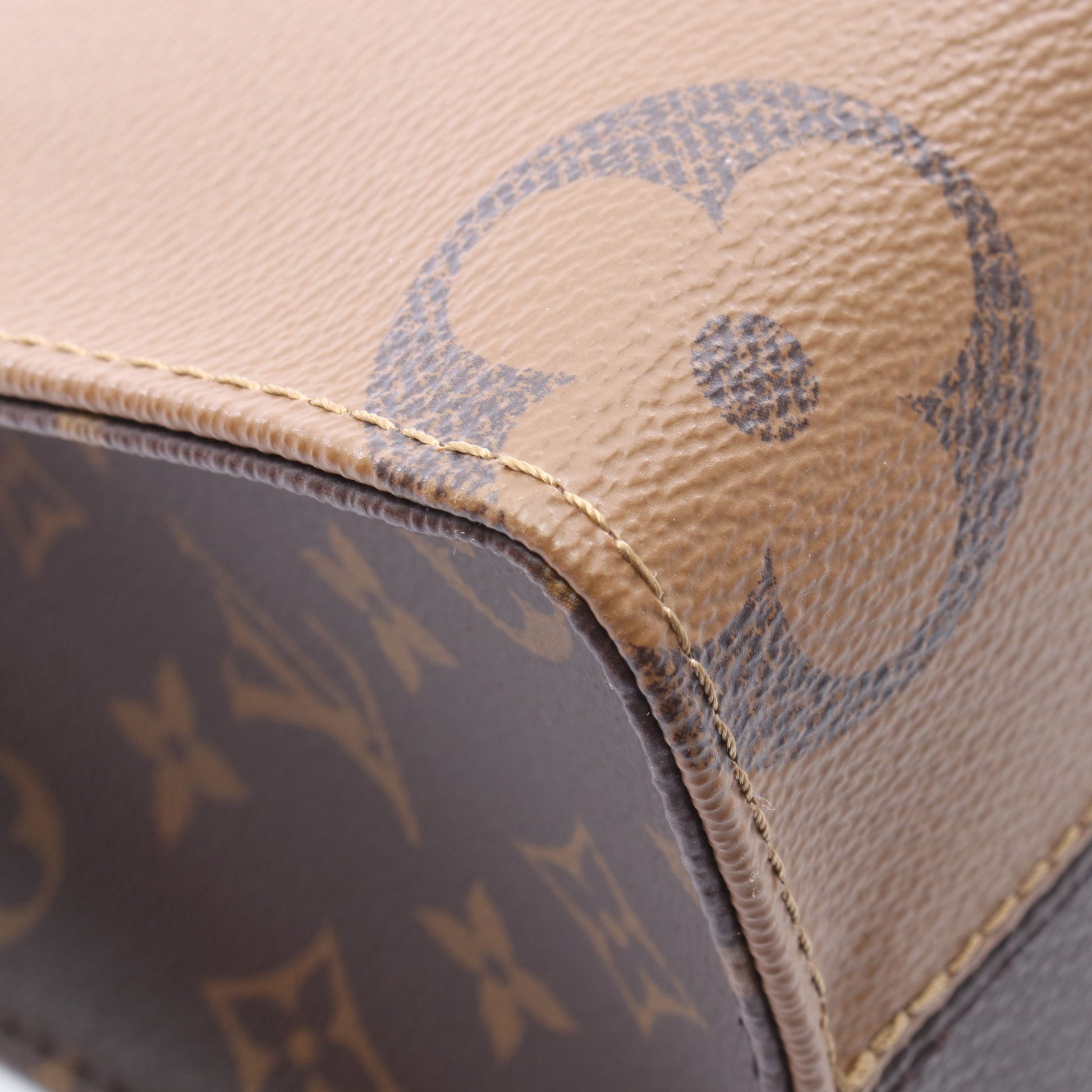 オンザゴーPM モノグラムジャイアント リバース 2WAY ハンドバッグ PVC ブラウン ベージュ ルイヴィトン バッグ LOUIS VUITTON