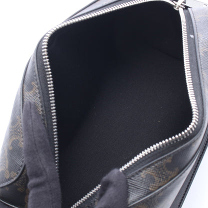 トリオンフ ショルダーバッグ PVC レザー ブラック ブラウン セリーヌ バッグ CELINE
