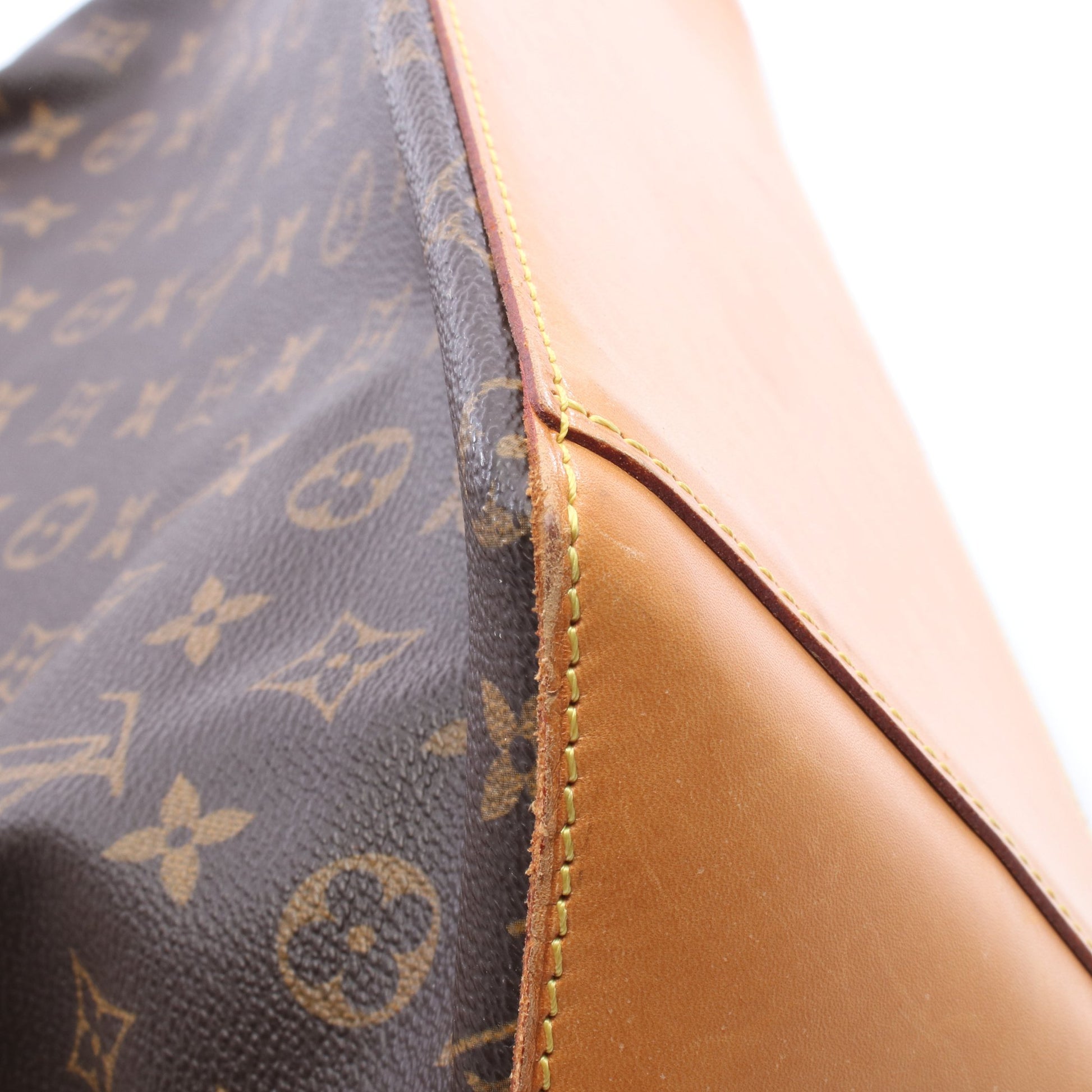 カバメゾ モノグラム ショルダーバッグ トートバッグ PVC レザー ブラウン ルイヴィトン バッグ LOUIS VUITTON