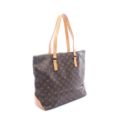カバメゾ モノグラム ショルダーバッグ トートバッグ PVC レザー ブラウン ルイヴィトン バッグ LOUIS VUITTON