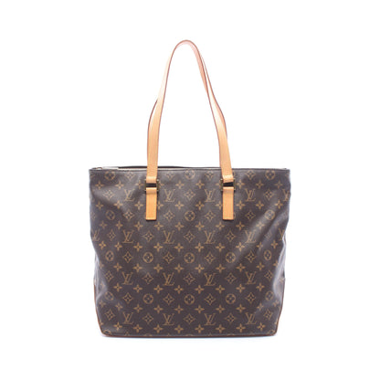 カバメゾ モノグラム ショルダーバッグ トートバッグ PVC レザー ブラウン ルイヴィトン バッグ LOUIS VUITTON