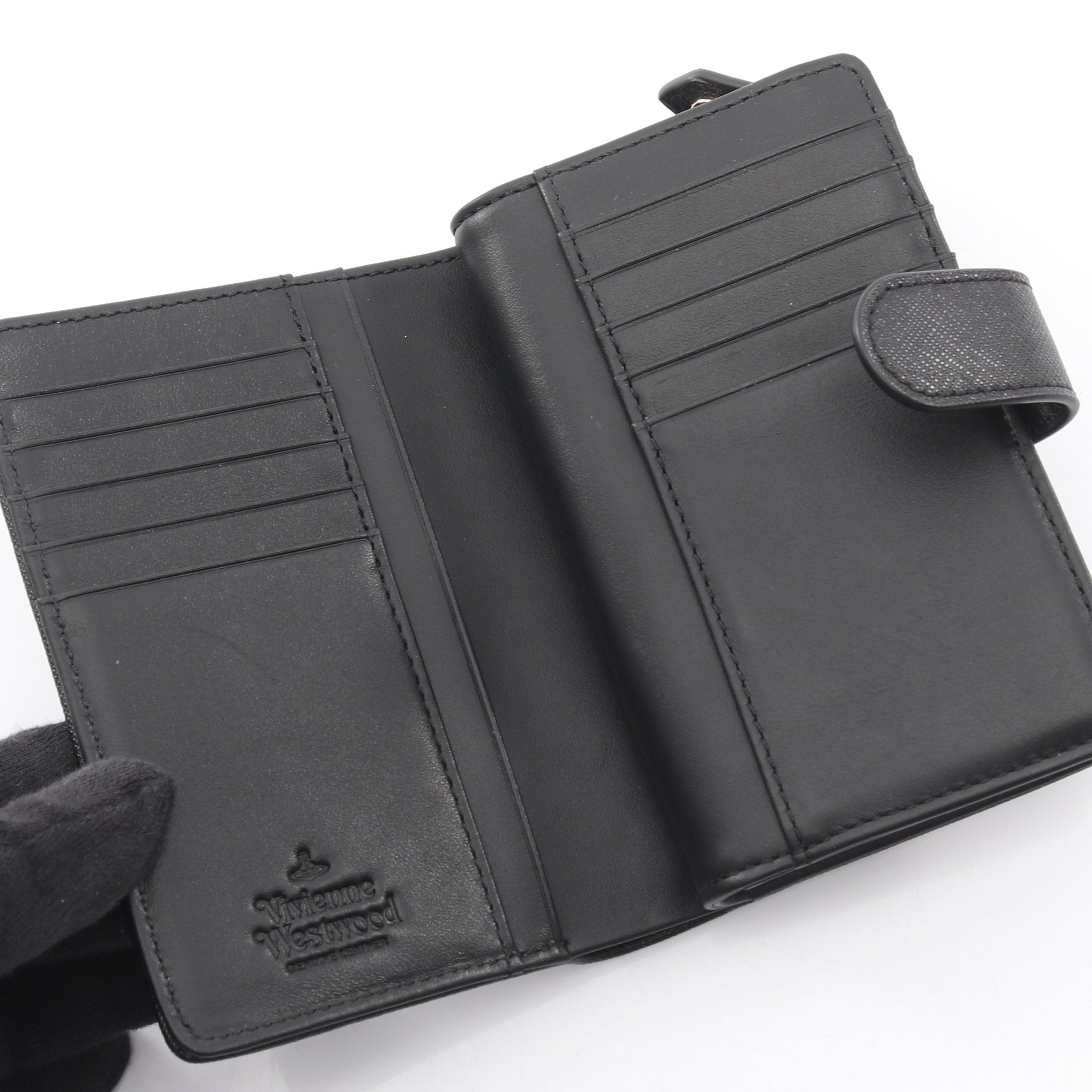 ヴィヴィアンウエストウッド Vivienne Westwood ZIP CARD WALLET SAFFIANO 3 SPEC 二つ折り財布 財布 レザー レディース ブラック系 51080028L0040N401 【新品】 ZIP CARD WALLET SAFFIANO 3 SPEC 二つ折り財布 レザー ブラック