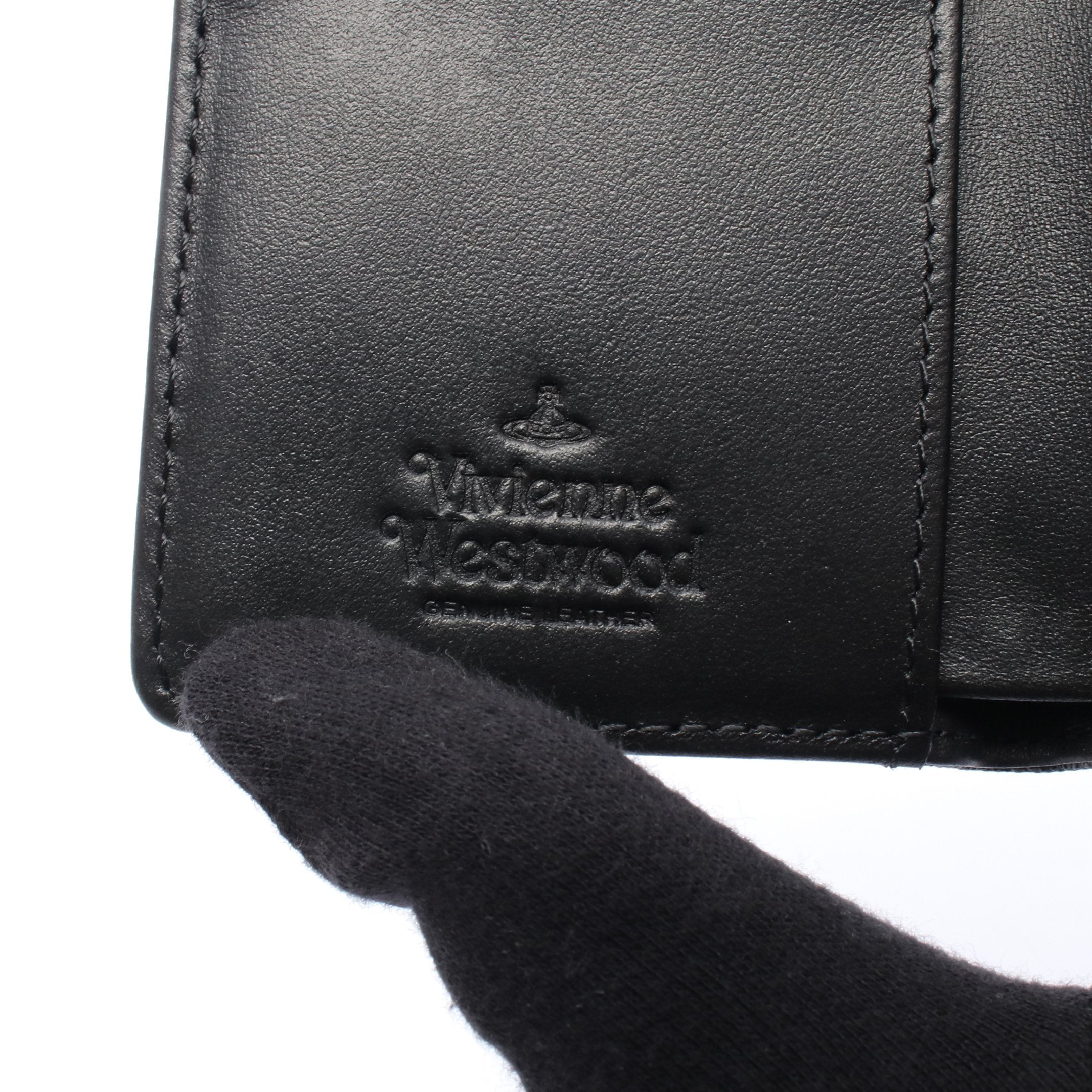 ヴィヴィアンウエストウッド Vivienne Westwood SMALL FRAME WALLET オーブ 三つ折り財布 財布 サフィアーノレザー レディース ブラック系 51010018L0040N401 【新品】 ヴィヴィアンウエストウッド SMALL FRAME WALLET オーブ ブランドオフ