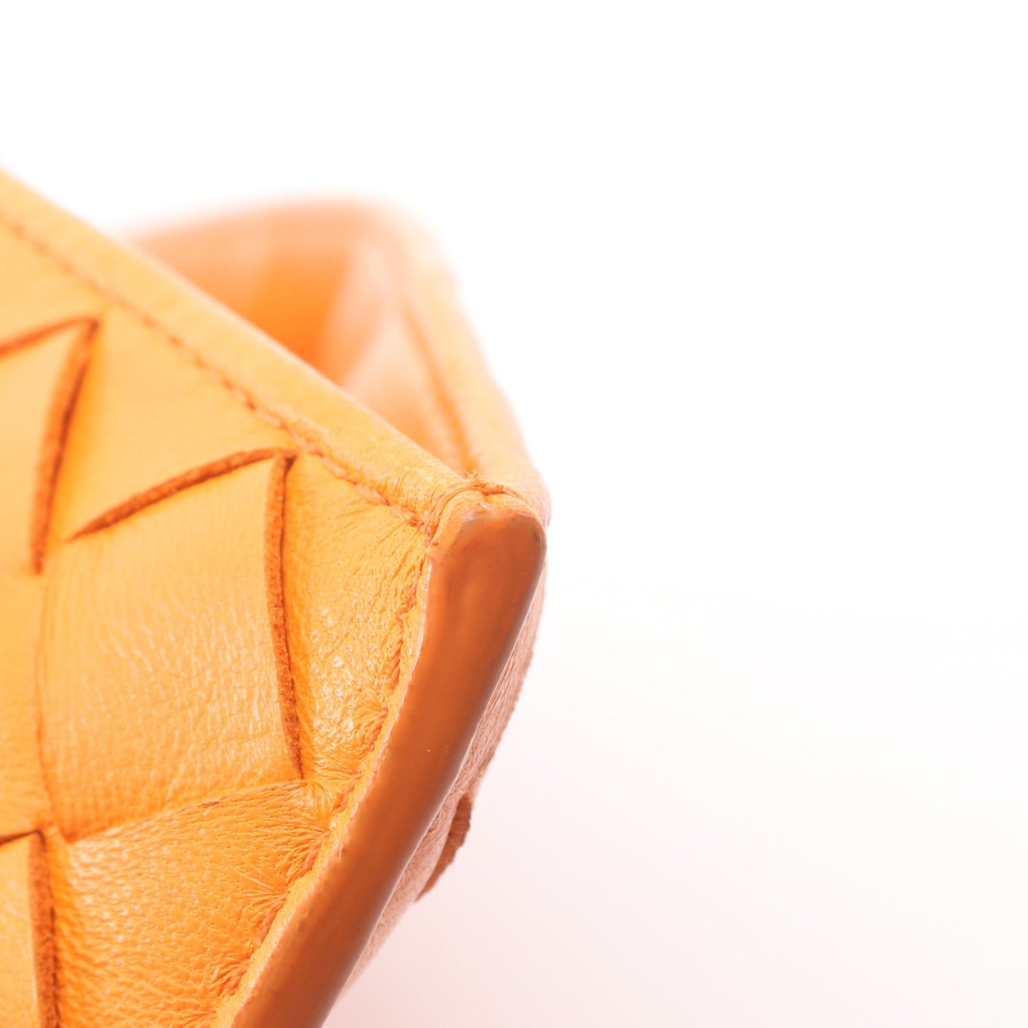 BVツイスト イントレチャート ハンドバッグ レザー オレンジ ボッテガヴェネタ バッグ BOTTEGA VENETA