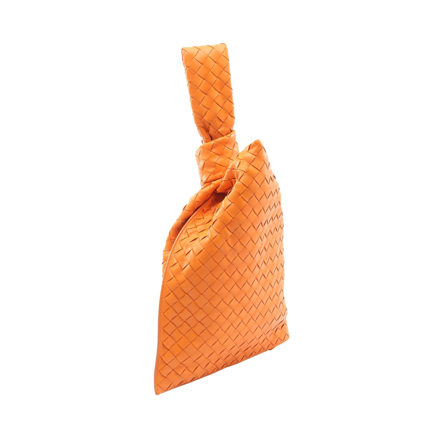 BVツイスト イントレチャート ハンドバッグ レザー オレンジ ボッテガヴェネタ バッグ BOTTEGA VENETA