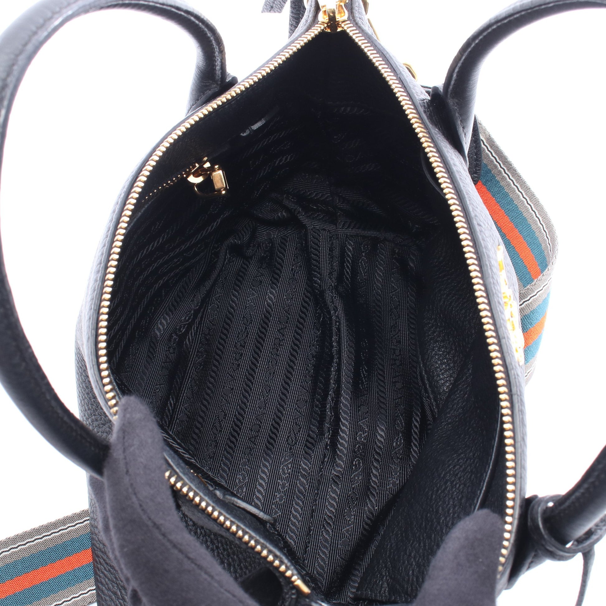 VIT.DAINO 2WAY ハンドバッグ レザー ブラック プラダ バッグ PRADA