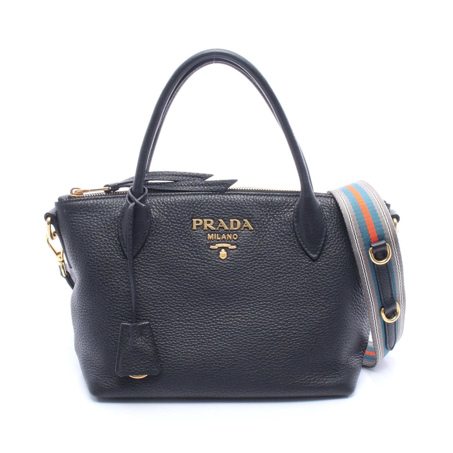 VIT.DAINO 2WAY ハンドバッグ レザー ブラック プラダ バッグ PRADA