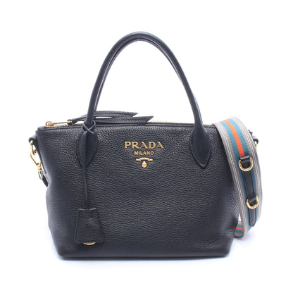 VIT.DAINO 2WAY ハンドバッグ レザー ブラック プラダ バッグ PRADA