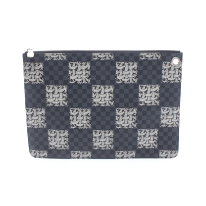 ポシェット ジュールGM ダミエグラフィット クリストファーネメス クラッチバッグ PVC ブラック ルイヴィトン バッグ LOUIS VUITTON