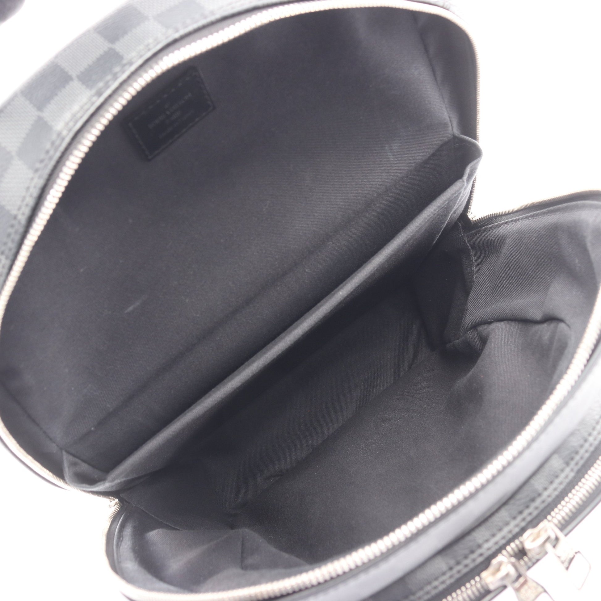 ミカエル ダミエグラフィット バックパック リュックサック PVC レザー ブラック ルイヴィトン バッグ LOUIS VUITTON