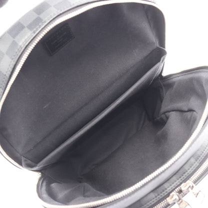 ミカエル ダミエグラフィット バックパック リュックサック PVC レザー ブラック ルイヴィトン バッグ LOUIS VUITTON