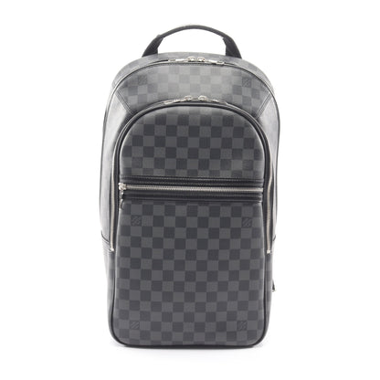 ミカエル ダミエグラフィット バックパック リュックサック PVC レザー ブラック ルイヴィトン バッグ LOUIS VUITTON