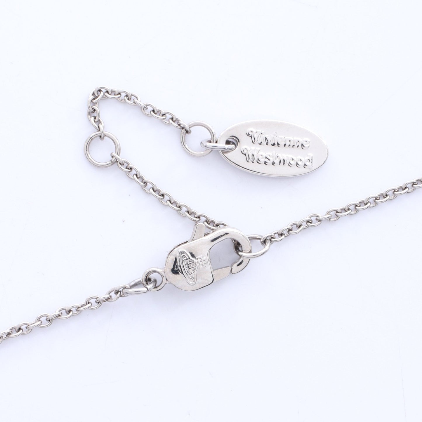 DIAMANTE HEART ネックレス ラインストーン シルバー レッド クリア ヴィヴィアンウエストウッド アクセサリー Vivienne Westwood