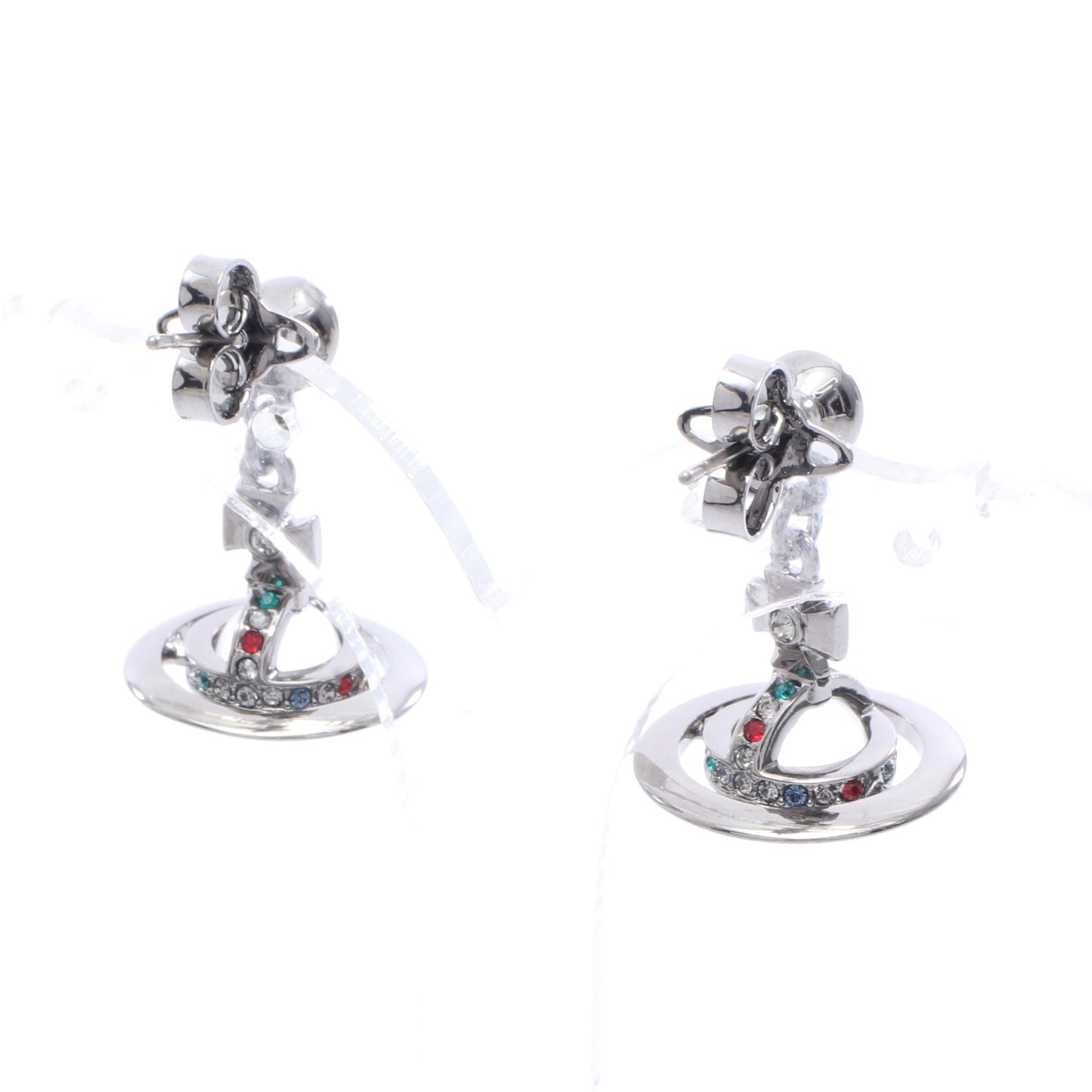 NEW PETITE ORB RUTH ピアス ラインストーン シルバー マルチカラー ヴィヴィアンウエストウッド アクセサリー Vivienne Westwood