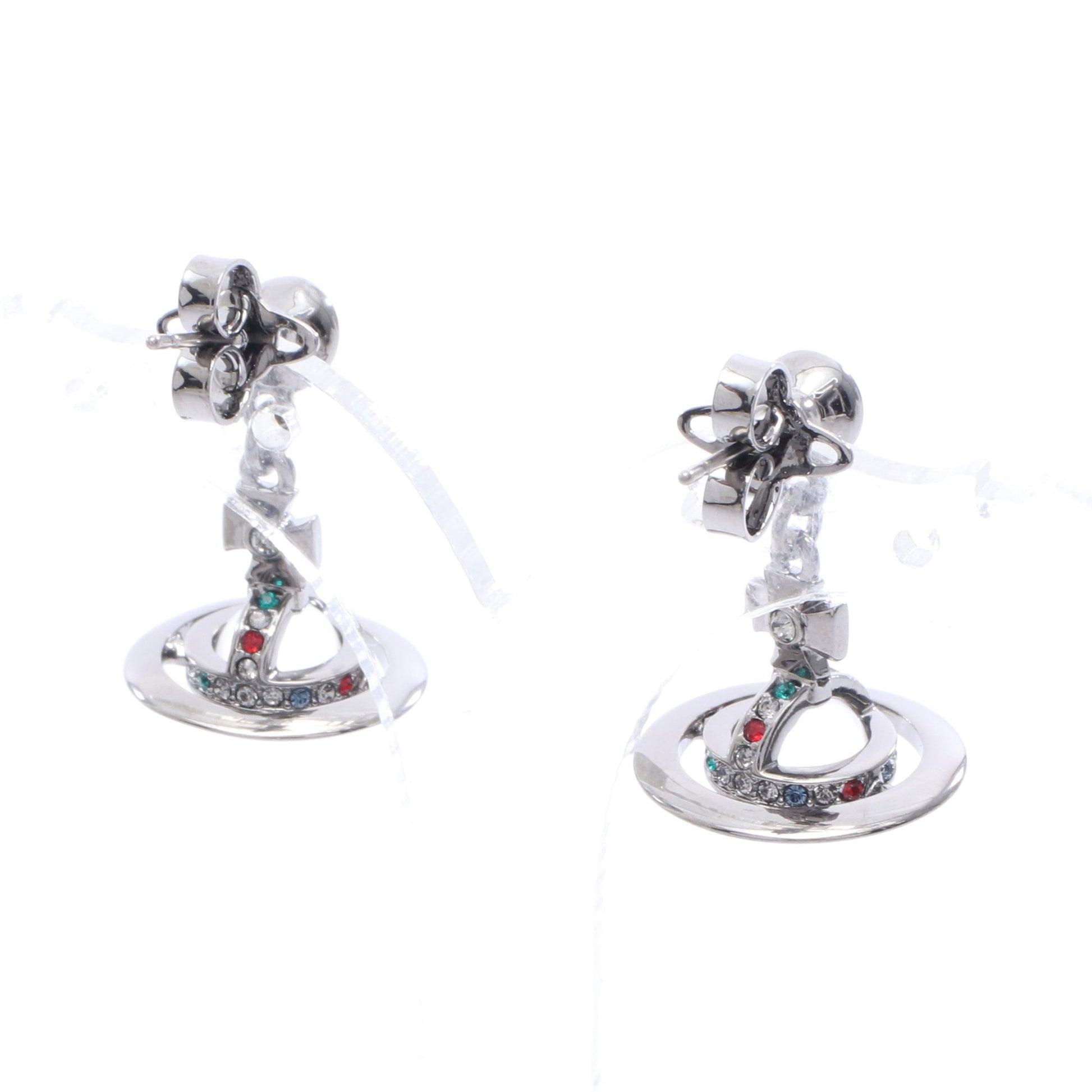NEW PETITE ORB RUTH ピアス ラインストーン シルバー マルチカラー ヴィヴィアンウエストウッド アクセサリー Vivienne Westwood