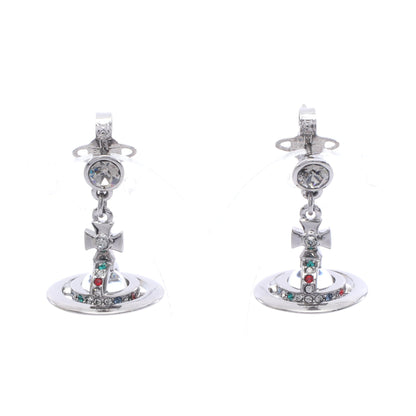 NEW PETITE ORB RUTH ピアス ラインストーン シルバー マルチカラー ヴィヴィアンウエストウッド アクセサリー Vivienne Westwood