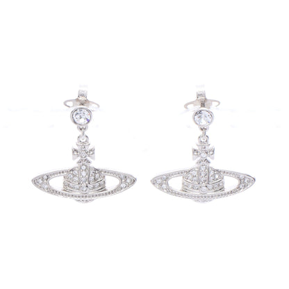 MINI BAS RELIEF DROP ピアス ラインストーン シルバー クリア ヴィヴィアンウエストウッド アクセサリー Vivienne Westwood