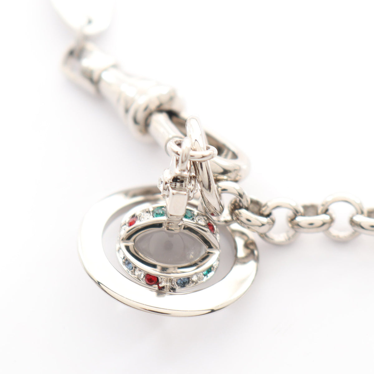 NEW PETITE ORB ブレスレット ラインストーン シルバー マルチカラー ヴィヴィアンウエストウッド アクセサリー Vivienne Westwood