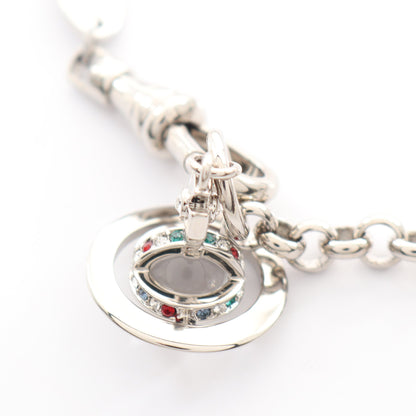 NEW PETITE ORB ブレスレット ラインストーン シルバー マルチカラー ヴィヴィアンウエストウッド アクセサリー Vivienne Westwood