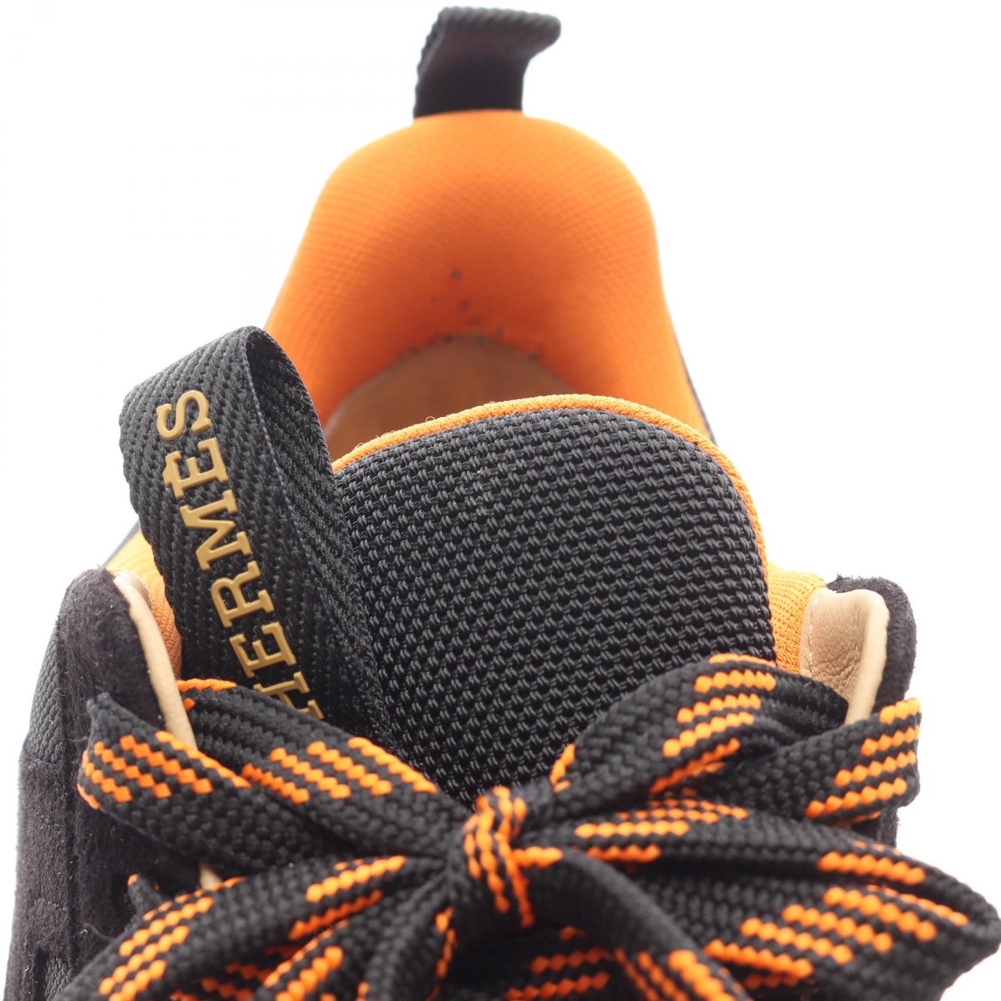 ジミー スニーカー ファブリック スエード ブラック オレンジ エルメス シューズ HERMES