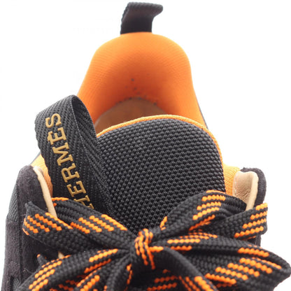 ジミー スニーカー ファブリック スエード ブラック オレンジ エルメス シューズ HERMES