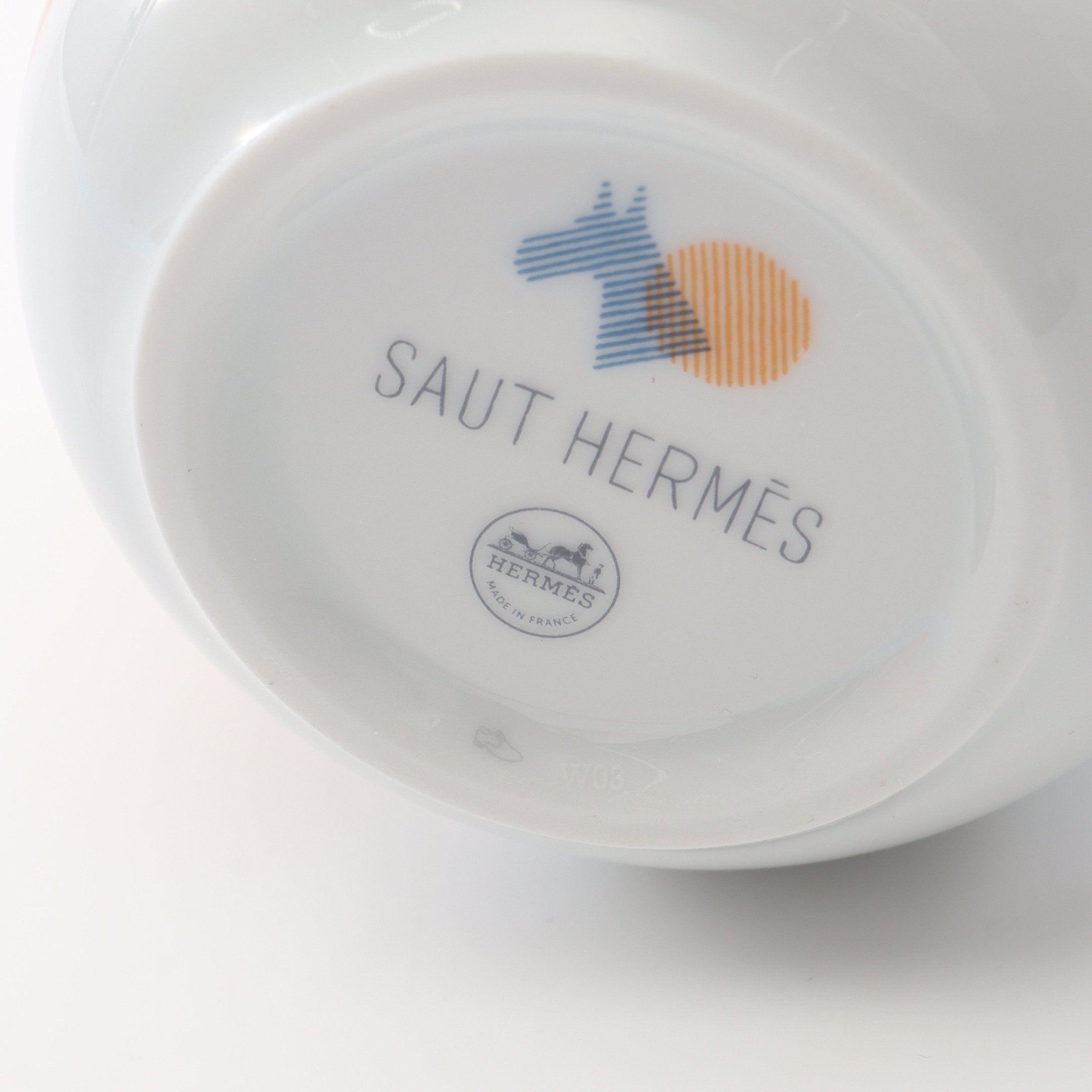 ソーエルメス マグカップ 食器 陶器 ホワイト マルチカラー エルメス