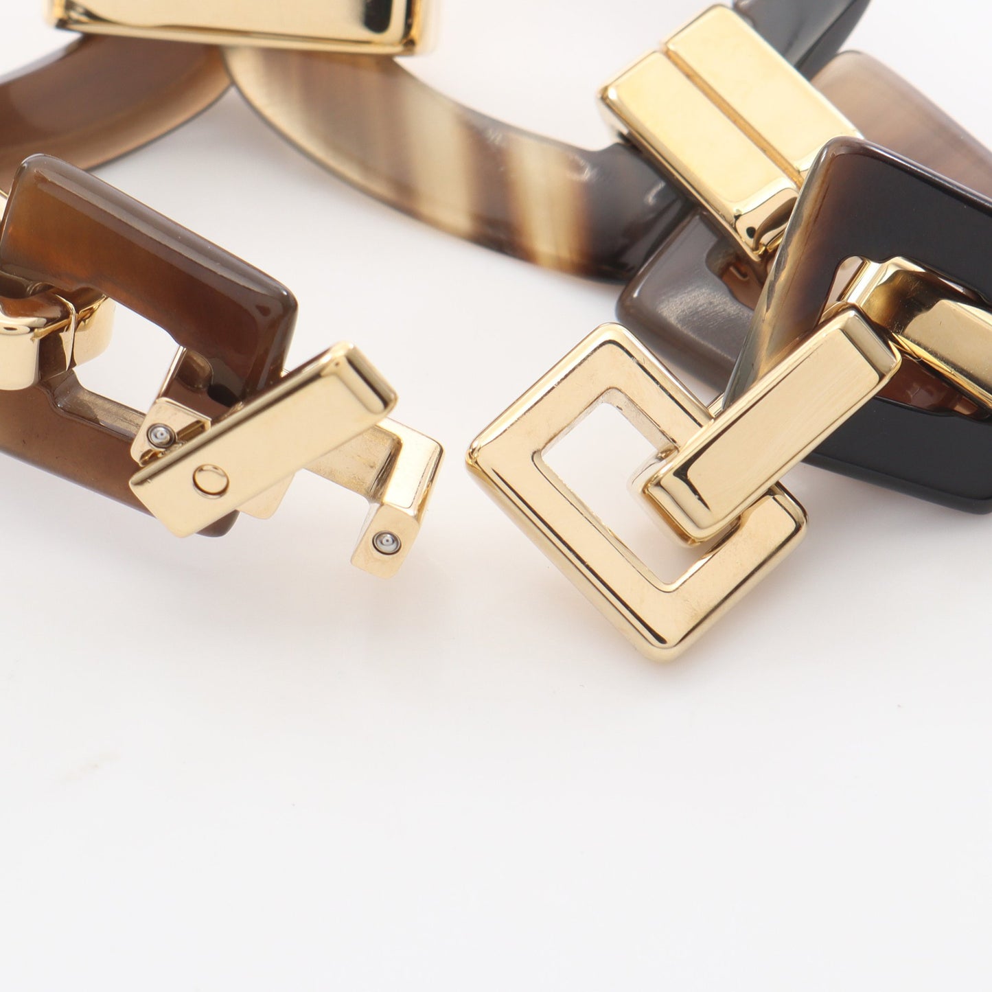 エキュイエール ブレスレット バッファローホーン GP ダークブラウン ゴールド エルメス アクセサリー HERMES