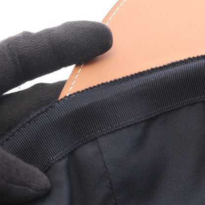 ライリー キャップ ウール レザー ブラック ライトブラウン エルメス 財布・小物 HERMES