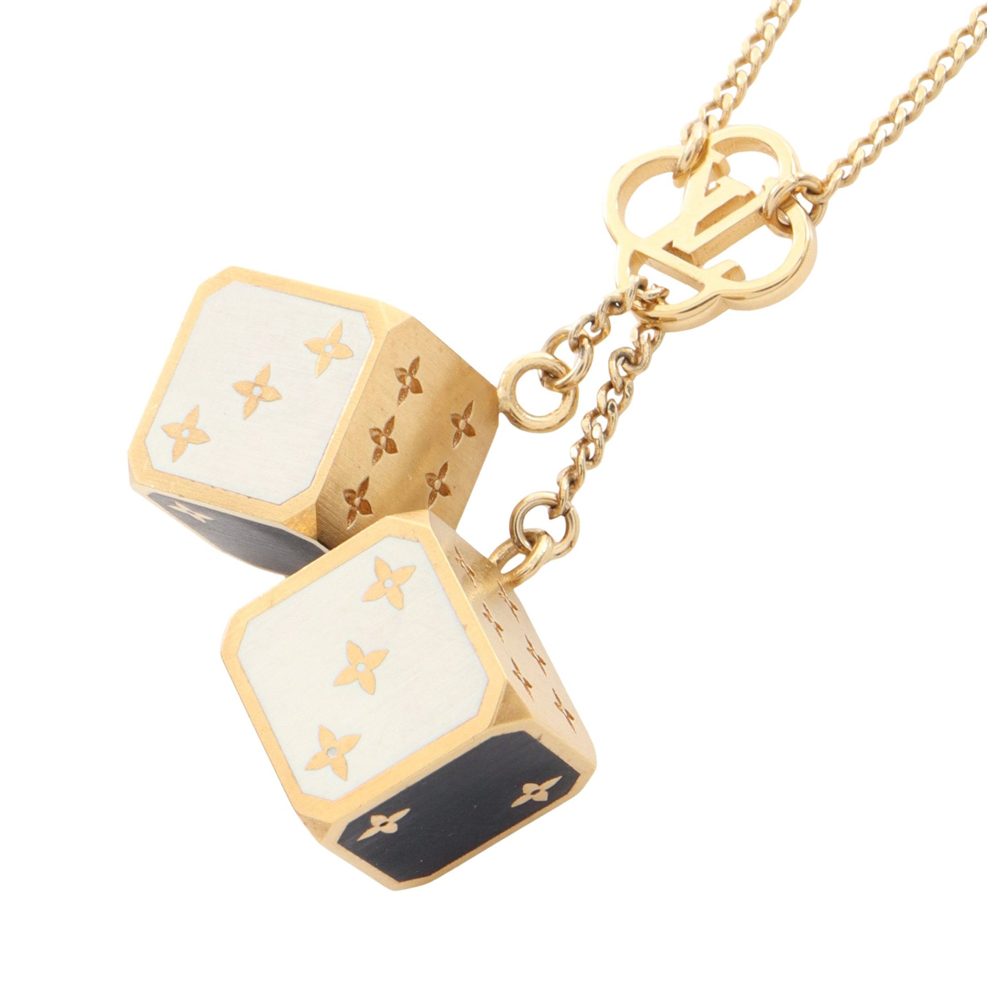 コリエ ゲーム オン ネックレス GP ゴールド ブラック ホワイト ルイヴィトン アクセサリー LOUIS VUITTON