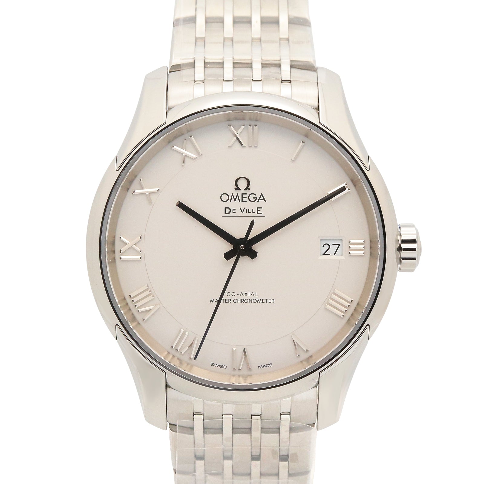 OMEGA De Ville 自動巻き時計 シルバー デ・ビル アワービジョン メンズ 腕時計 自動巻き ステンレススチール