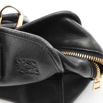 アマソナ36 2WAY ハンドバッグ レザー ブラック ロエベ バッグ LOEWE
