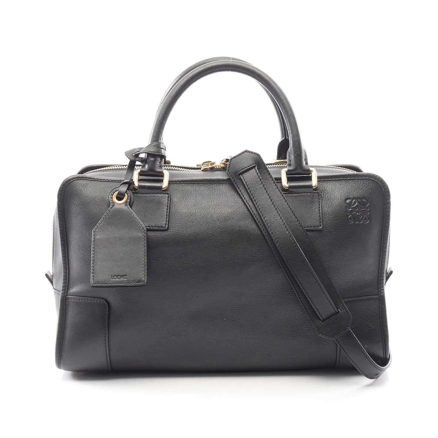 アマソナ36 2WAY ハンドバッグ レザー ブラック ロエベ バッグ LOEWE