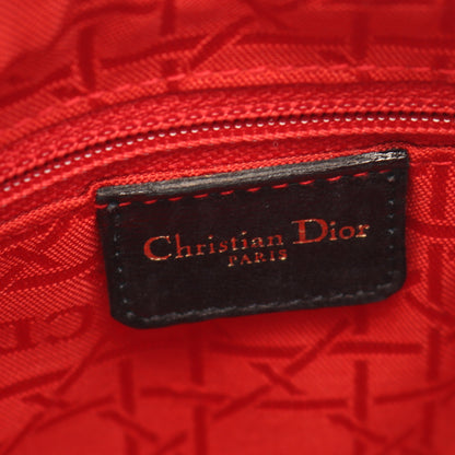 LADY DIOR レディディオール カナージュ 2WAY ハンドバッグ レザー ブラック クリスチャンディオール バッグ Christian Dior