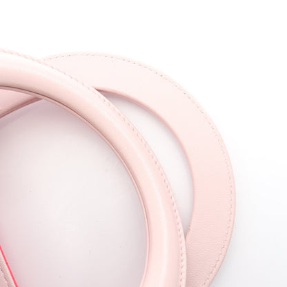 LADY DIOR レディディオール カナージュ 2WAY ハンドバッグ レザー ピンクパープル グレー ライトピンク クリスチャンディオール バッグ Christian Dior