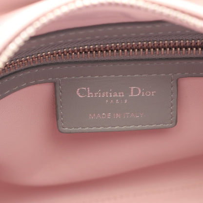 LADY DIOR レディディオール カナージュ 2WAY ハンドバッグ レザー ピンクパープル グレー ライトピンク クリスチャンディオール バッグ Christian Dior