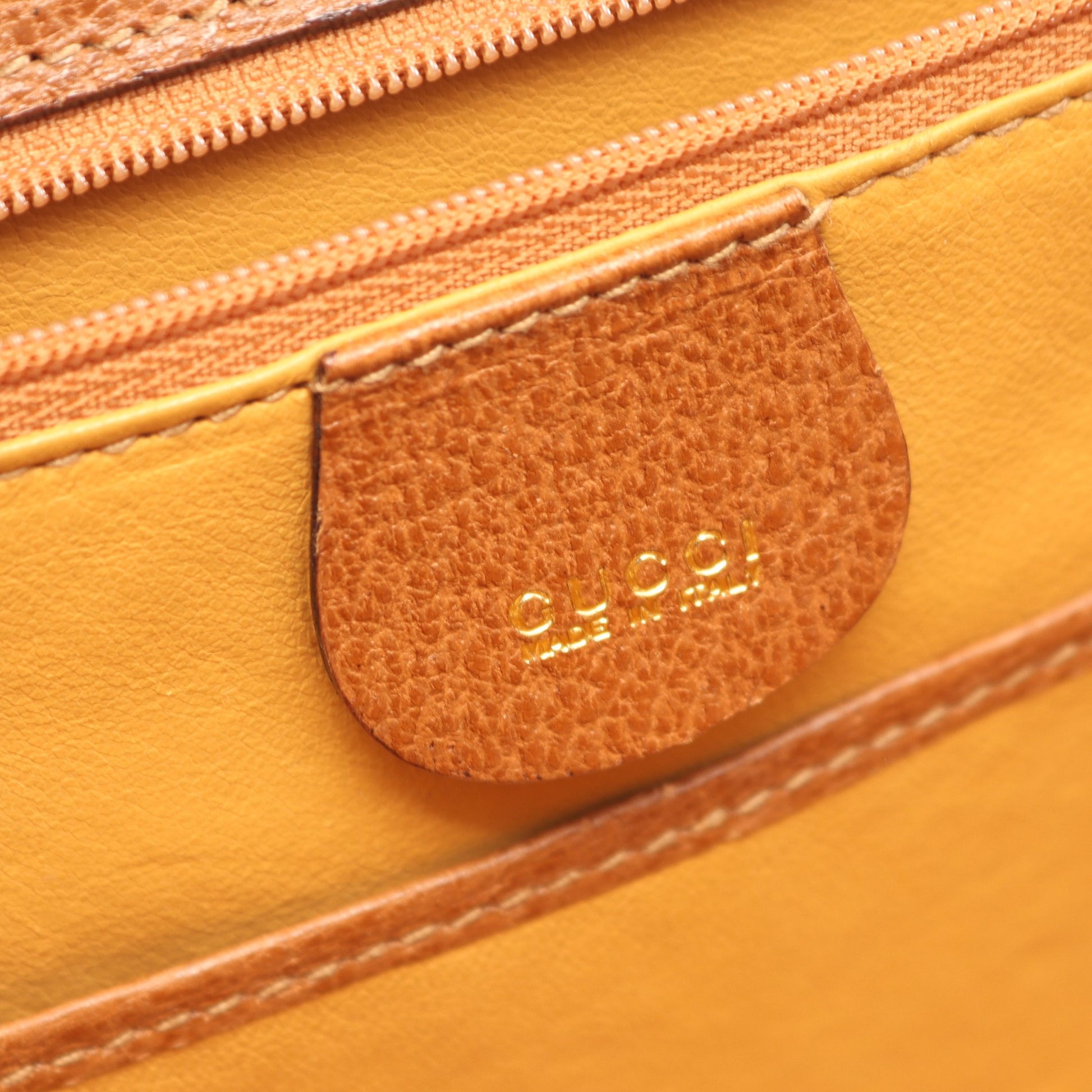 バンブー 2WAY ハンドバッグ レザー ブラウン グッチ バッグ GUCCI