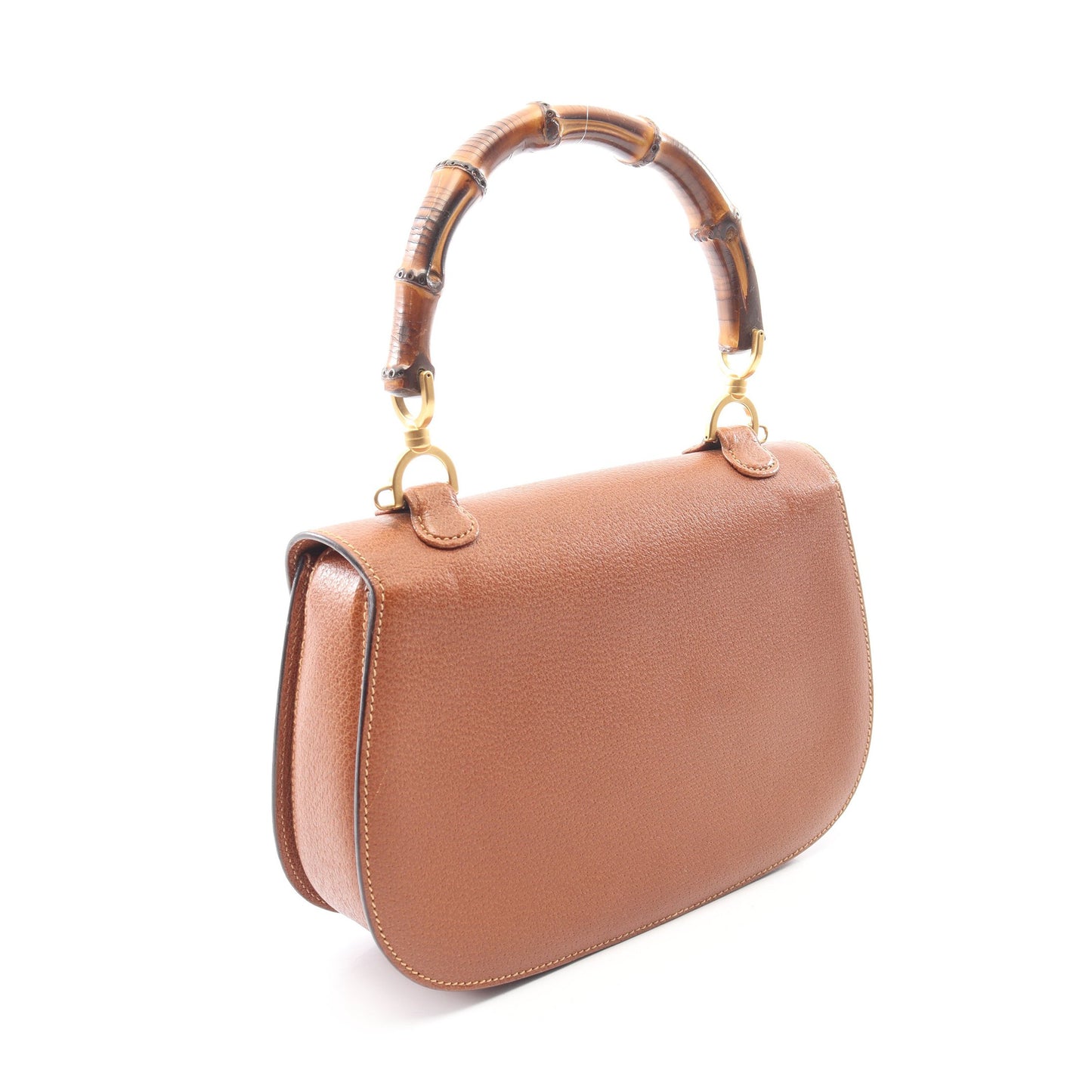 バンブー 2WAY ハンドバッグ レザー ブラウン グッチ バッグ GUCCI