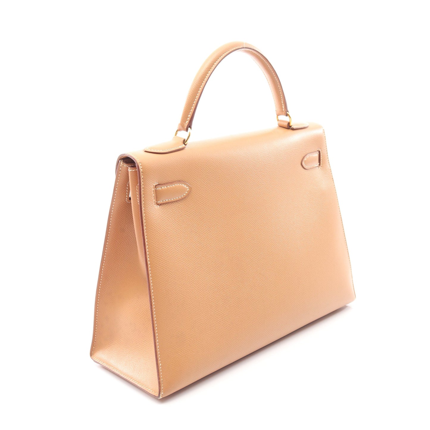 ケリー32 ナチュラル 外縫い 2WAY ハンドバッグ クシュベル ベージュ ゴールド金具 □B刻印 エルメス バッグ HERMES