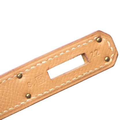 ケリー32 ナチュラル 外縫い 2WAY ハンドバッグ クシュベル ベージュ ゴールド金具 □B刻印 エルメス バッグ HERMES