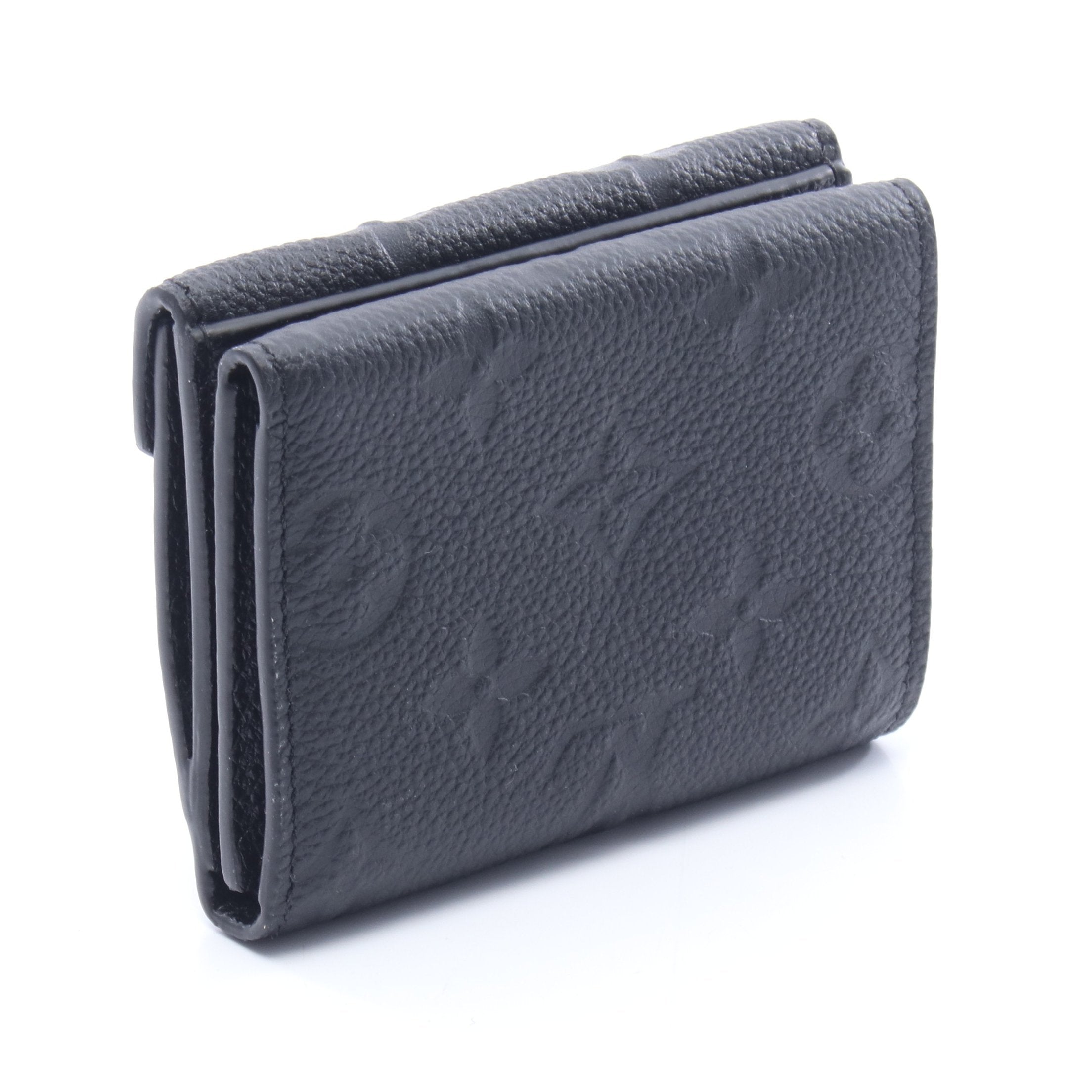 【最高級美品】ヴィトン モノグラム セレストアンプラント 三つ折り財布 黒 LOUIS VUITTON（ルイ・ヴィトン） モノグラムアンプラント